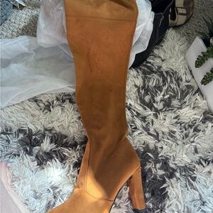 Women's Tan Above Knee-High (thigh high) Boots